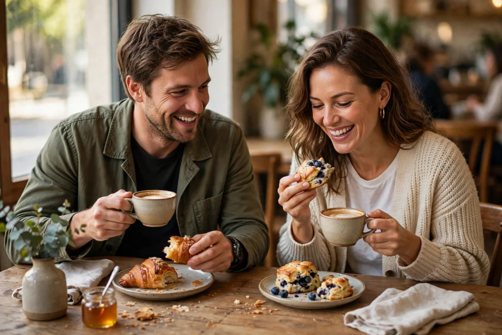 Photo of a couple setting up personal spending allowances together at home